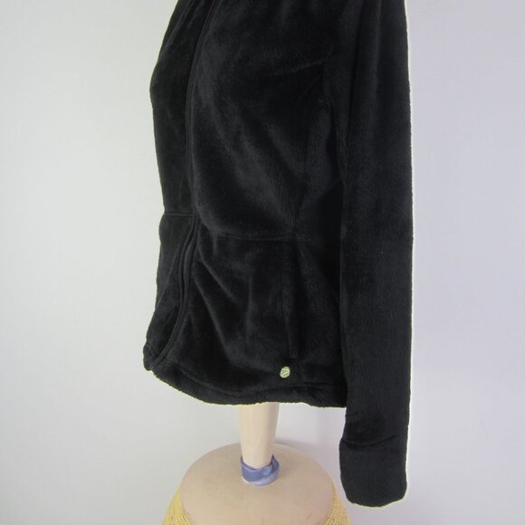 DAKINI Women M Black Mock Neck LS Full Zip Fleece Jacket Soft Pockets Comfy - Picture 10 of 10